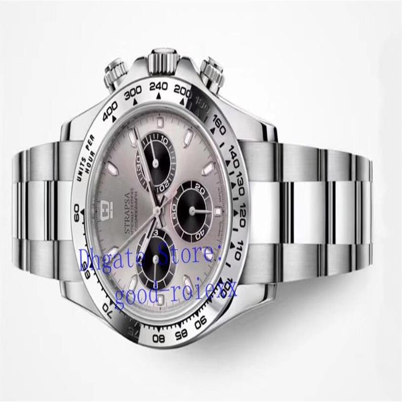 Top Orologi automatici da uomo Cronografo Cal 4130 Bianco Marrone Madreperla Quadrante con diamanti 116509 Uomo Eta Cosmograph Spo304e