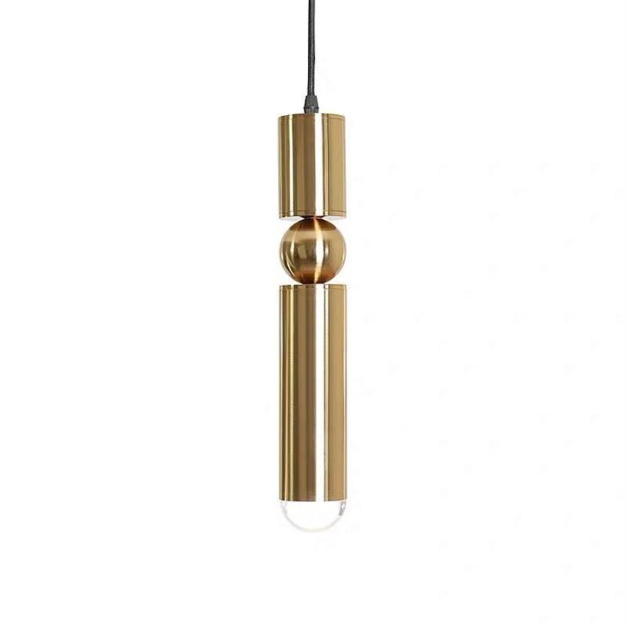 Lampes suspendues Nordic Chrome Laiton Métal Design LED Lumière Pour Chambre Chevet Étude Allée Cuisine Luminaires271d