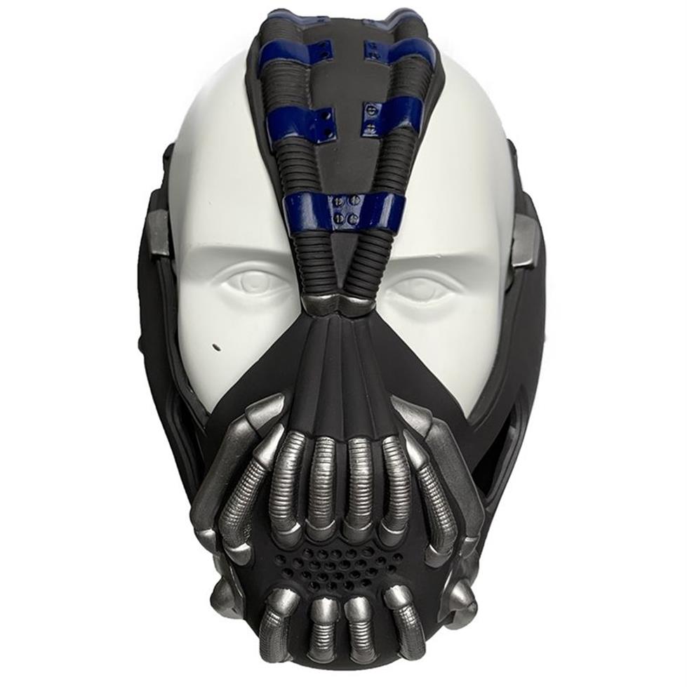 Masques de fête Bane Masque Cosplay Masque Le Chevalier Noir Cosplay Taille Adulte Casque Halloween Fête Cosplay Horreur Prop Film Horreur Mask305W