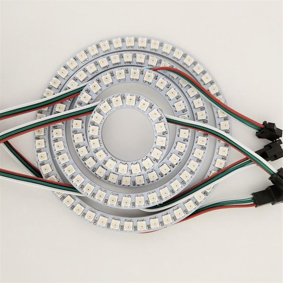 WS2812B RING 16 24 35 45 BITS LEDS WS2812B SK6812 5050 RGB DREAM Color LED RING WS2812 IC 5050 Inbyggd RGB-adresserbar DC5V2646