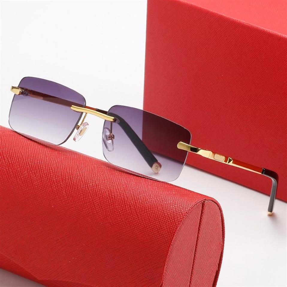 Designer-Sonnenbrille für Damen, Herren-Sonnenbrille, Luxus-Glas für Damen, neues quadratisches Metall-Bügelmaterial, Business-Casual, Federscharnier S233d