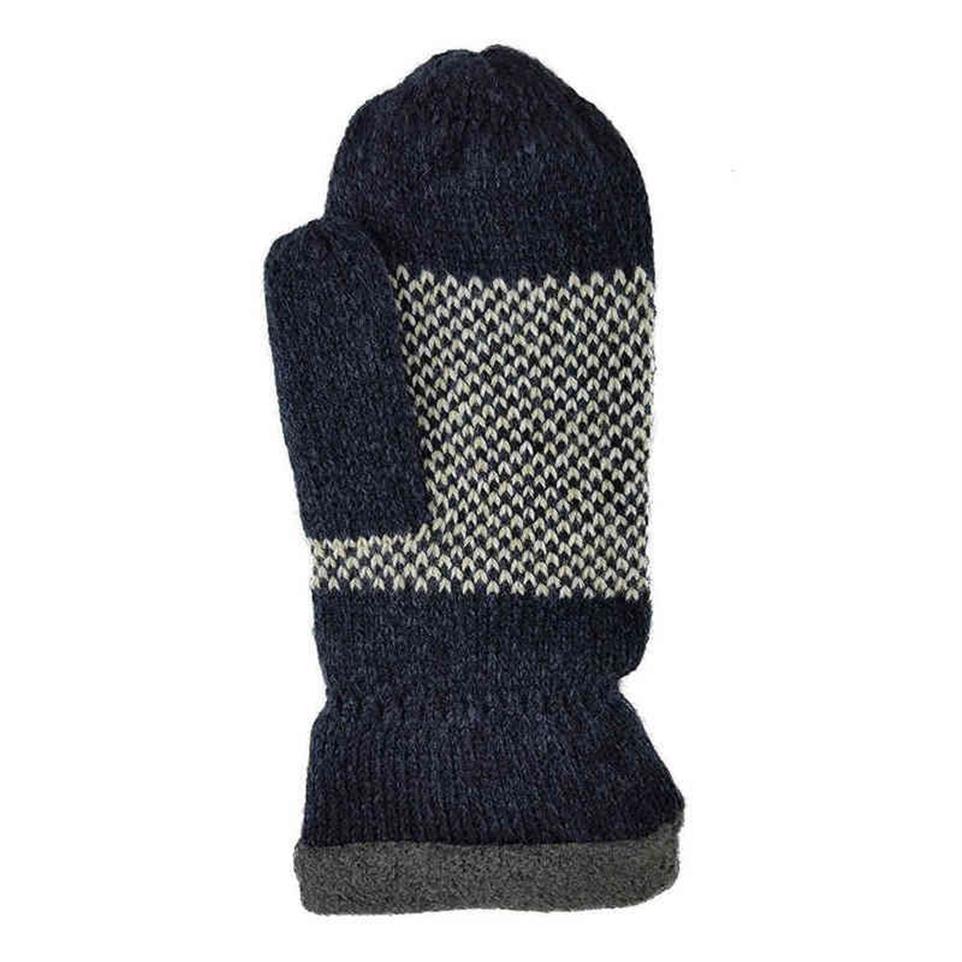 Bruceriver Mens Snowflake Knit Mittens with Warm Thinsulate Fleece Lining T220815294t