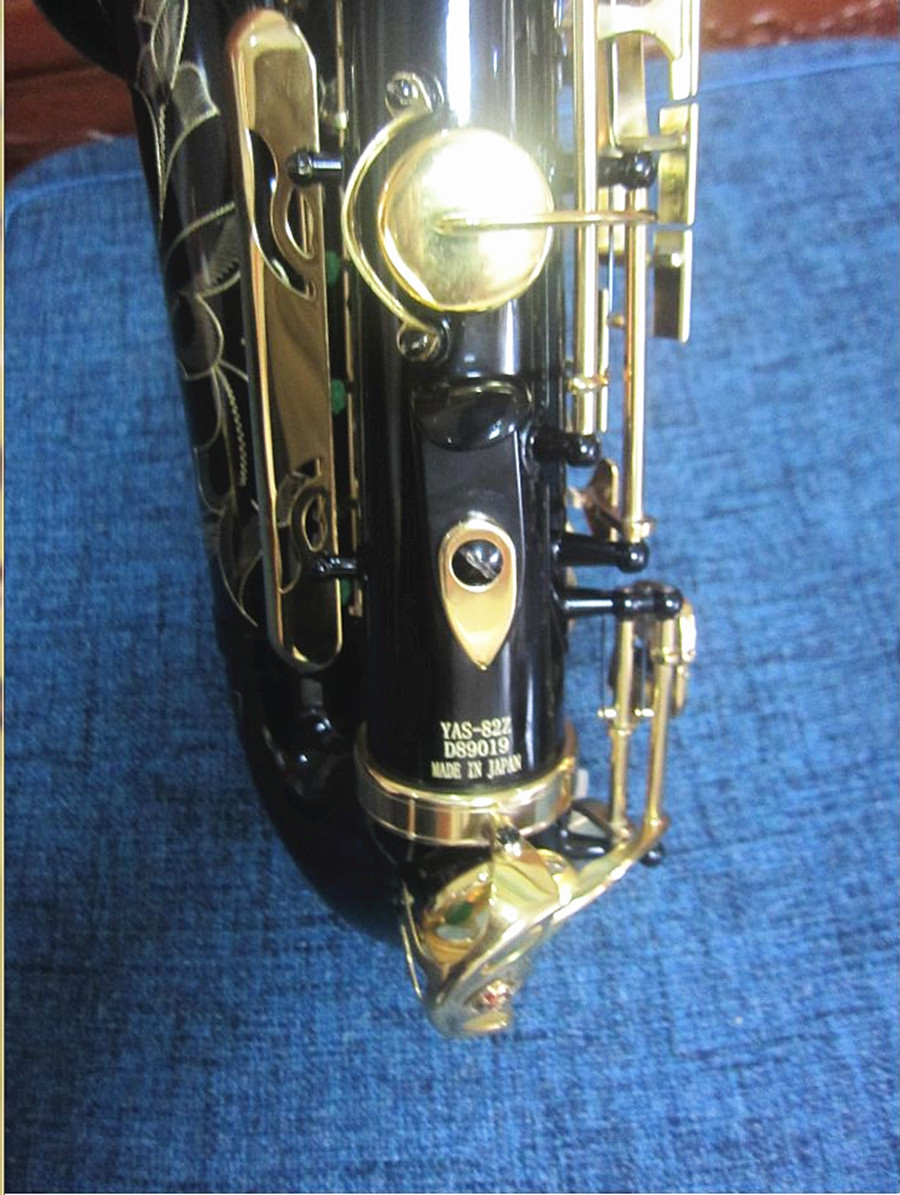 Neues bestes schwarzes Altsaxophon YAS-82Z Japan-Marken-Altsaxophon E-Flat-Musikinstrument mit Koffer auf professionellem Niveau