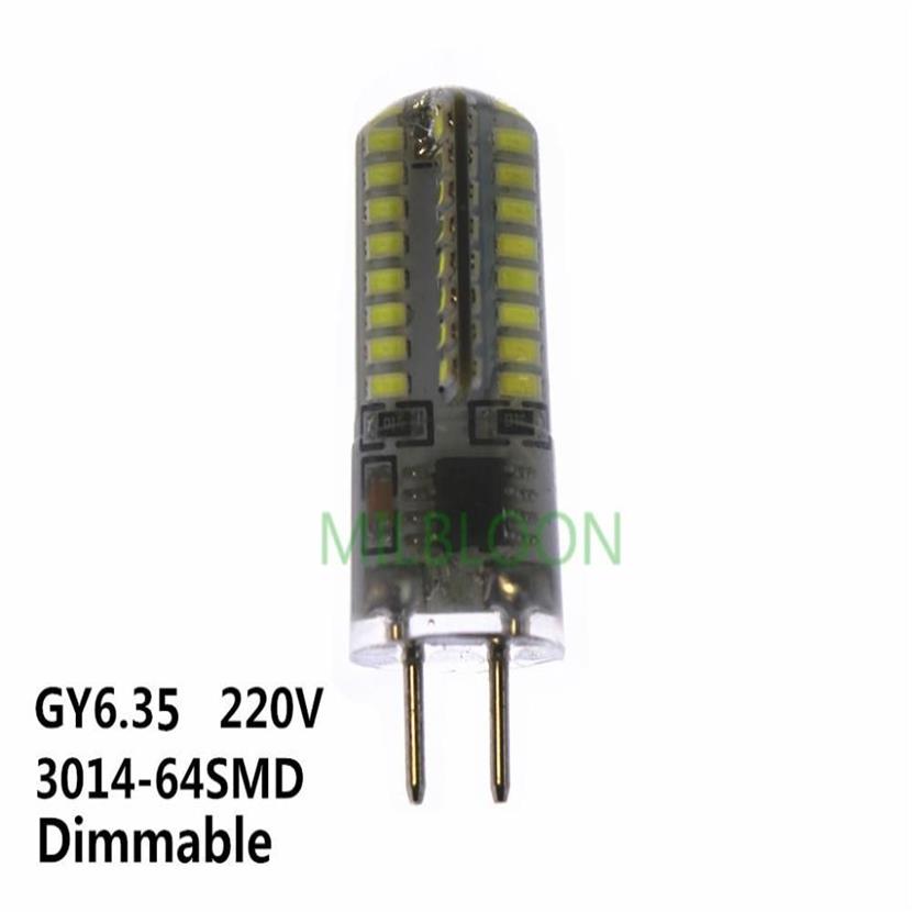 المصابيح قابلة ل dimmable LED GY6 35 220V السيليكون لمبة الذرة G6 35 تعتيم Crystal Light Chandelier301g