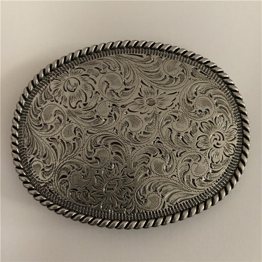 1 datorer Hebillas Cinturon Floral Mönster Western Cowboy Belt Buckle Fit 4cm breda jeansbälten Head2549