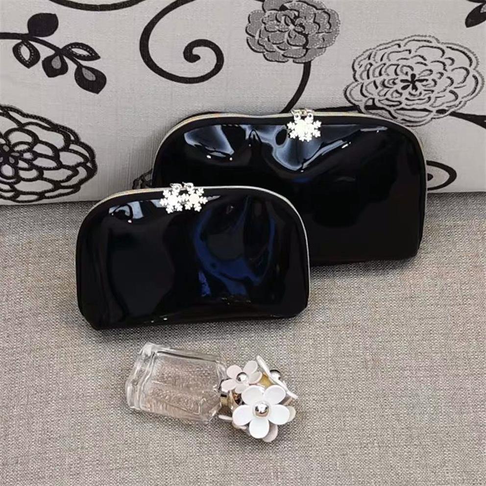 Femmes Snowflake Pu Makeup Case Set Vanity Cosmetic Case Fashion Makeup Organizer Organizer Sac Toitrage Pouche de pochette Boutique271W