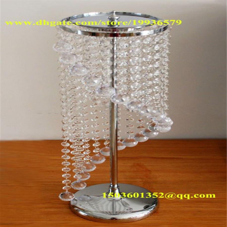 28 Düğün Spiral Kristal Avizeler Centerpieces Dekorasyonlar Kristal Bling Diamond Cut Olay partisi dekor290c