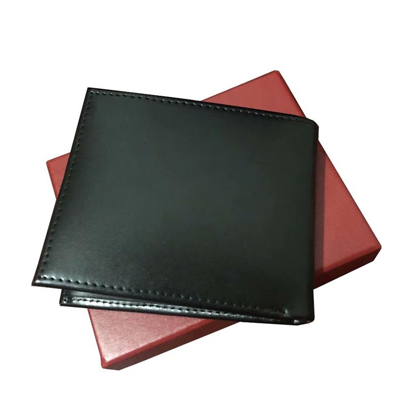 Italiaanse heren portemonnee luxe heren leerontwerper portefeuilles voor mannen portemonnee met rode doos stof bag261b
