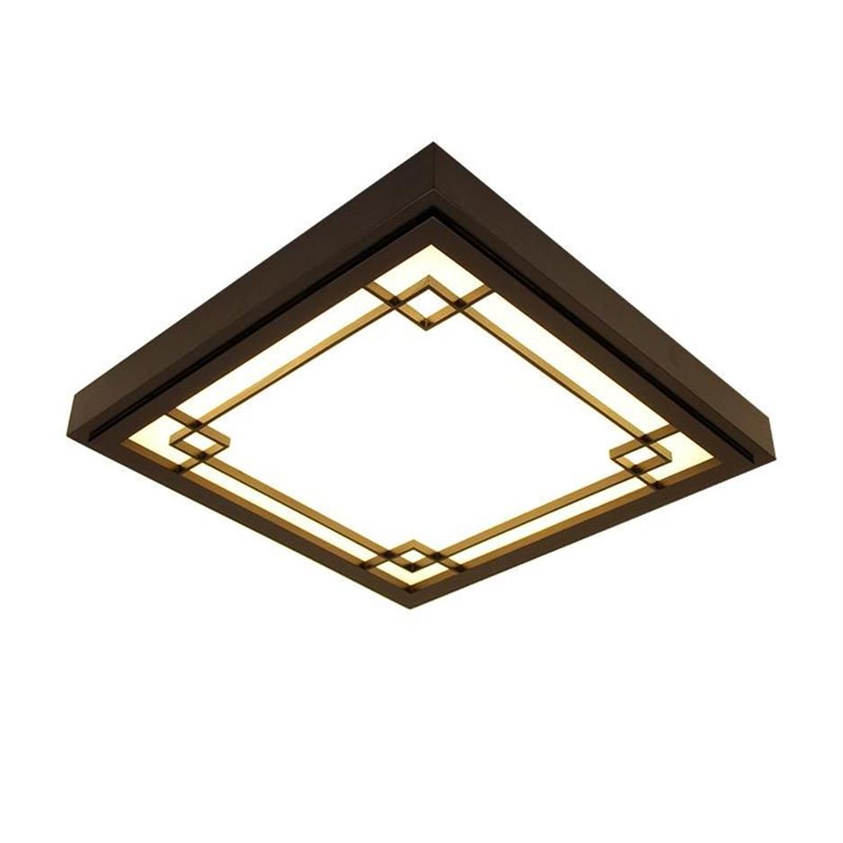 Plafondverlichting Japanse stijl delicate ambachten houten frame licht Led Luminarias Para Sala dimmen Lamp184r