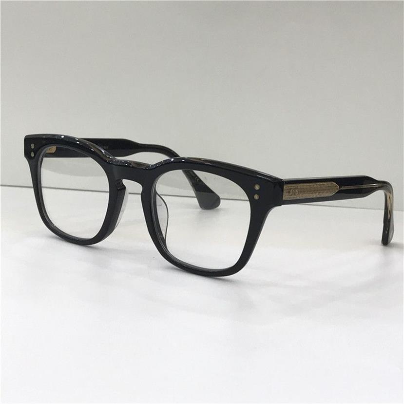 패션 디자이너 광학 안경 Mann Square 프레임 레트로 간단한 인기있는 스타일 투명 안경 최고 품질의 클리어 렌즈 CA303O
