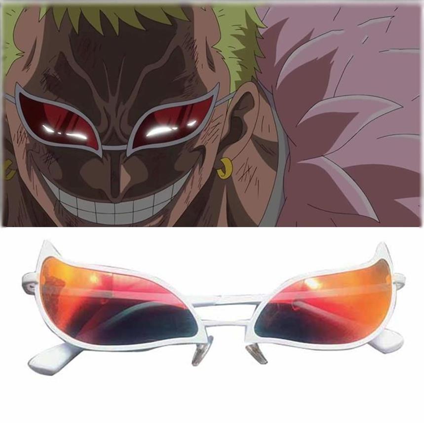 Altri articoli feste eventi One Piece Donquixote Doflamingo Occhiali cosplay Anime Occhiali da sole in PVC Divertente regalo di Natale269p