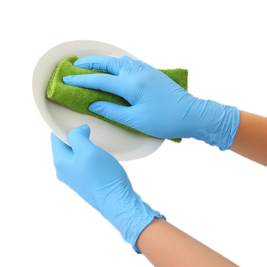 Gants de lavage 100 pièces gants jetables Latex vaisselle cuisine travail caoutchouc gants de jardin universel pour main gauche et droite 201254j