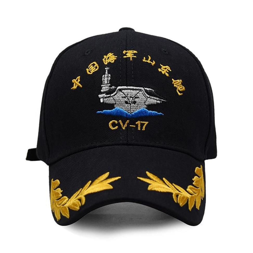 Casquette de Baseball, premier porte-avions chinois 2021 – 17, navire Shandong, conception autonome R D, série créative militaire à large bord 327k