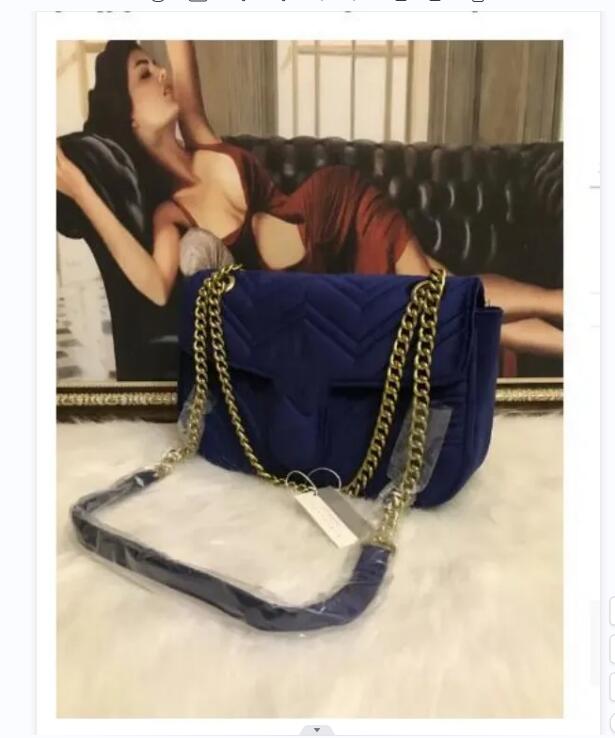 Kadın Çantalar Klasik Zincir Tek Omuz Messenger Çanta Velvet Kumaş Moda Alışveriş Çantaları Çanta Hobo Çanta Lüks Tasarımcı Çantalar Flep Cüzdan Tote Evrak Çekimi