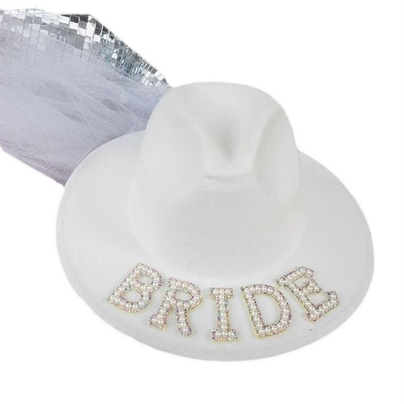 Boinas Blanco Elegante Vaquera Sombrero Novia Boda Po Accesorios de disfraces Verano Al aire libre Mujeres Chica Estilo occidental Gorras de vaquero DXAABerets Dav304J