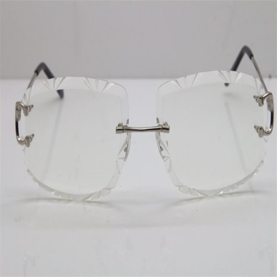 Novos homens sem aro t8200762 óculos unissex óculos de prata ouro armação de metal lunettes óculos de condução c decora242c