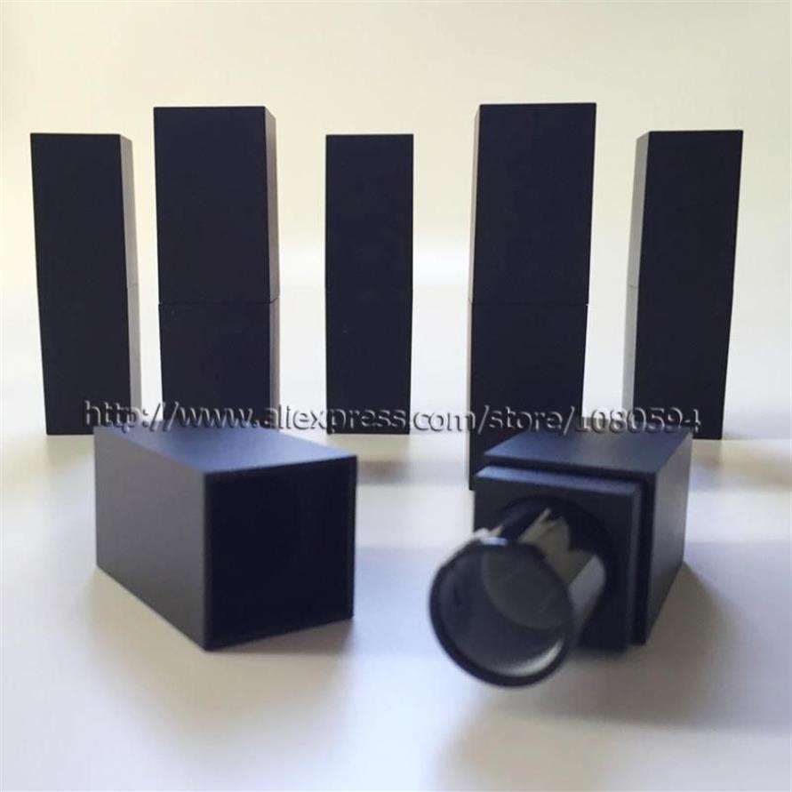 12 1mm square lipstick tube in frosted black color empty lipstick packing diy lip tube167S