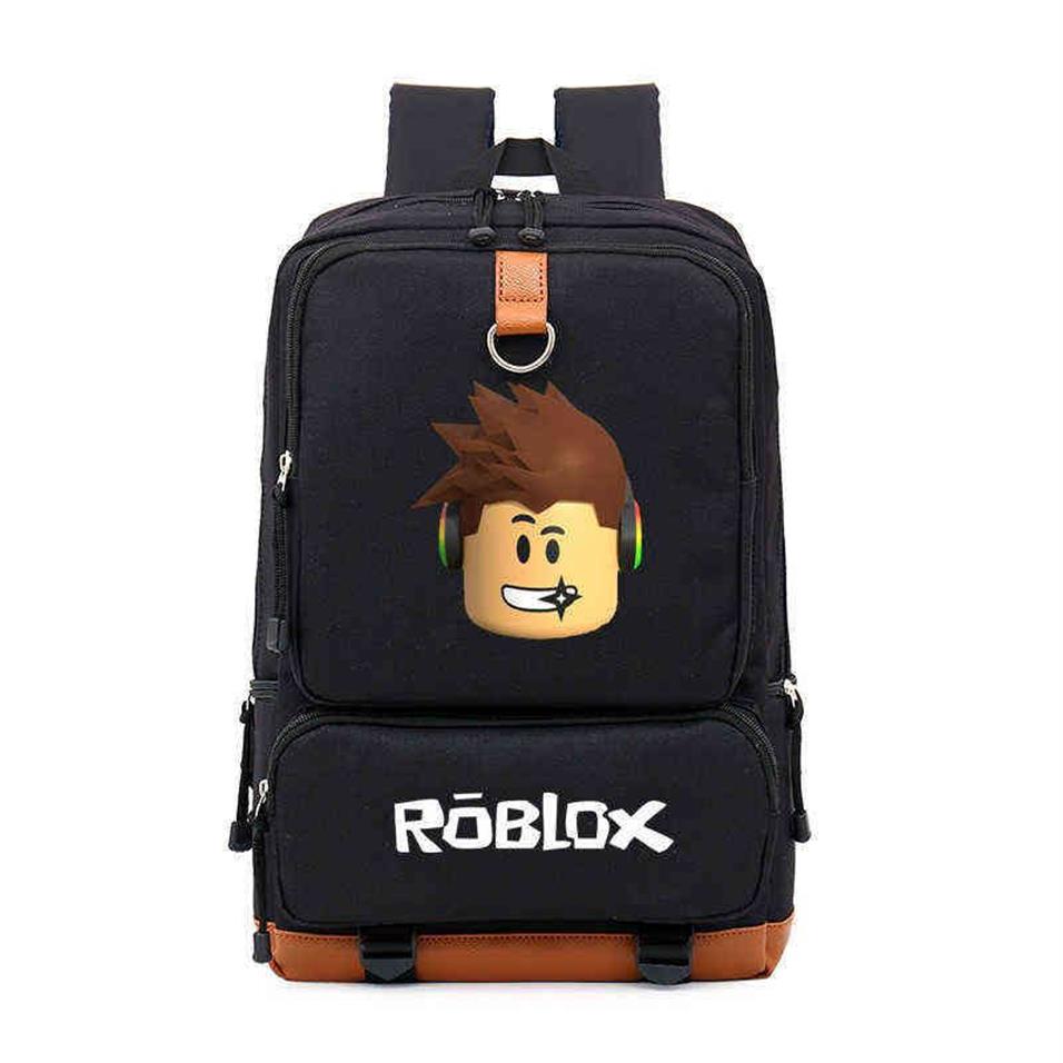 Backpack de bolsas escolares roblox para adolescentes garotas crianças garotos garotos viagens de mochila laptop bolsa escolar3163