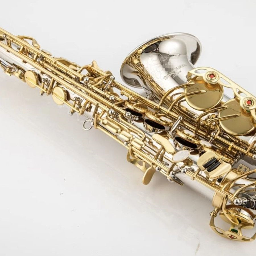 Japan Jazz New WO37 Alto Saxophone Brass Nickel Silver Plated Gold Key Professional Musical Instruments Sax With Case