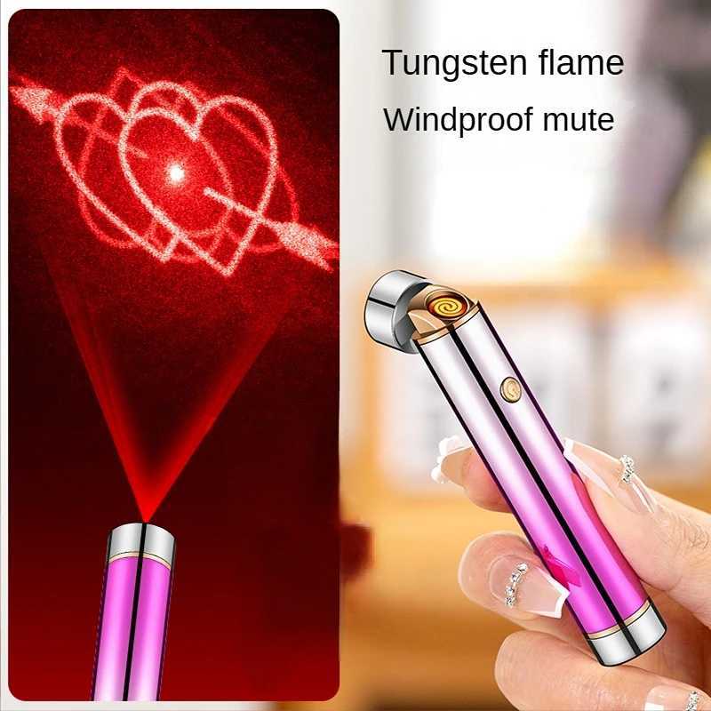 Mantianxing Love Projection Allume-cigare de chargement USB Mini cadeau personnalisé