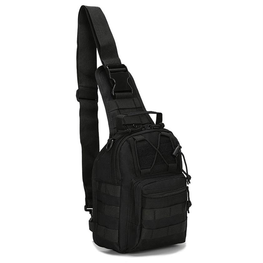 Sac tactique épaule Molle noir Militari sac à dos étanche hommes armée petite fronde Camping chasse Camouflage Sport de plein air Bag235k