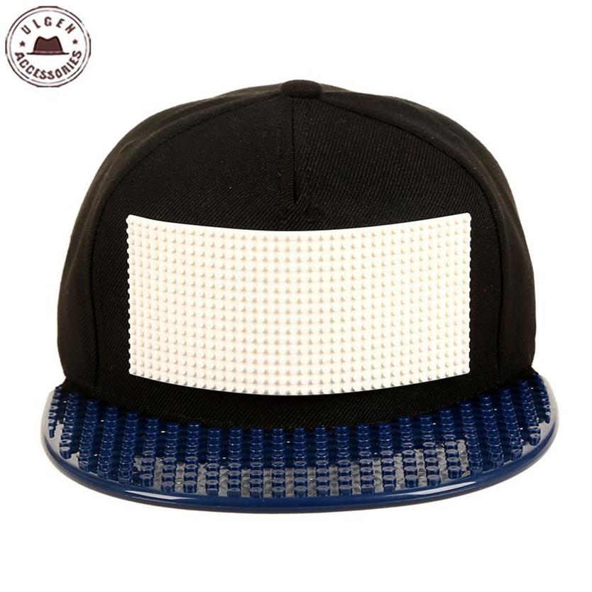 Personnalité personnaliser casquette Legos blocs de haute qualité bricolage legos chapeau de baseball camionneur chapeau de relance pour hommes et femmes détachables282i