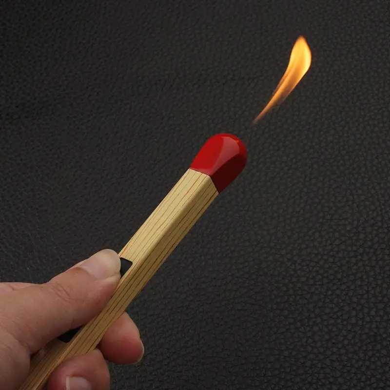 Nieuwe creatieve matchvorm open vlam aansteker Geen gas buitenkeukenkachel ontsteker rookaccessoires cadeau