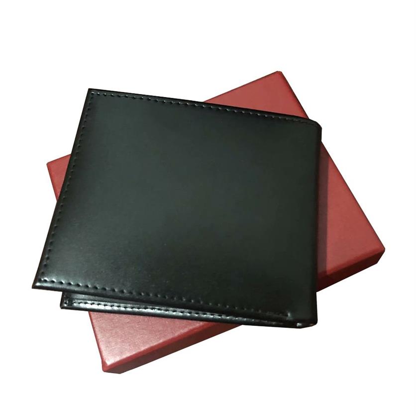 Italienska herrplånbok Luxury Men's Leather Designer Plånböcker för män Purse med Red Box Dust Bag2729