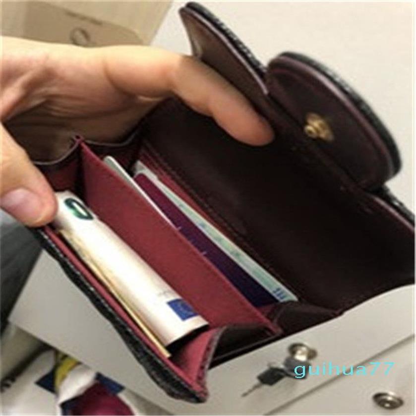 Designer - Cartes Holders Pocket Women Fashion Leather Villume Mini portefeuilles Femelle Poste Solder Coin Pouch262p