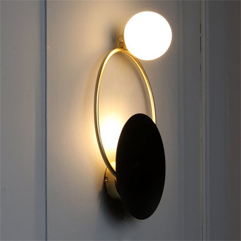 Nordic Applicare Lampada da parete a LED Specchio Gli adesivi murali Design toeletta Comodino Bagno Illuminazione Decorazioni la casa Sconce interni