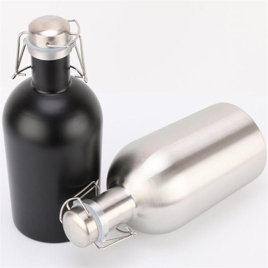 Flacons de hanche créatifs 64oz BPA 304 | En acier inoxydable, Flagon de whisky, bouteille d'alcool Portable, flacon de vin, Drinkware235P