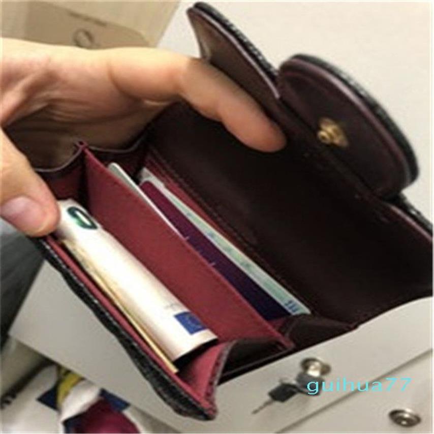 Designer- Kaarthouders Pocket Women Fashion Leather Flap Mini Wallets vrouwelijke portemonnees kaarthouder Coin Pouch281U