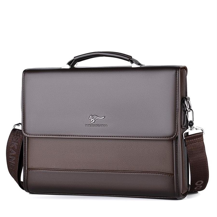Kolejki męskie torebki pu skórzana męska taczka na torba biznesowa dla mężczyzn marki torby laptopa organizator Docume189y