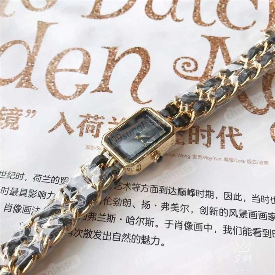 Mode av C Family Quartz Women's Watches Double Leather Double Chain30i