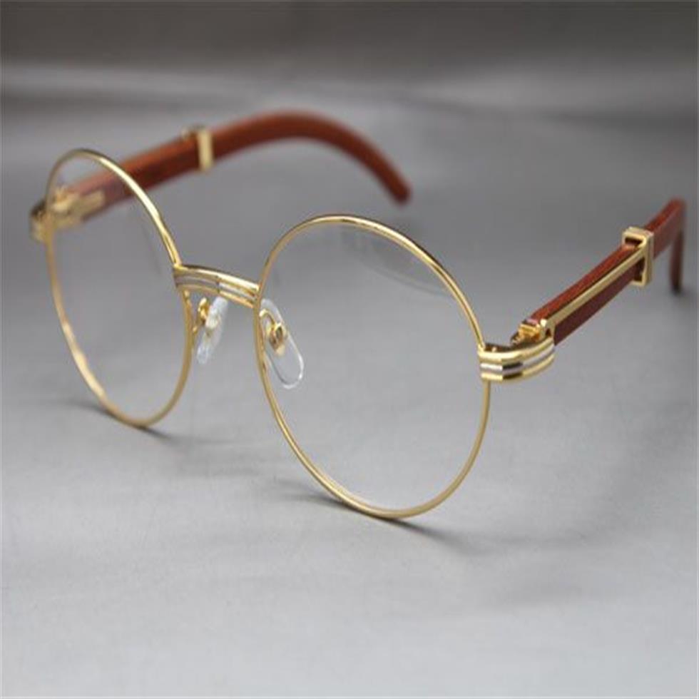 Vollholz-Brillen-Designer-Brillengestell für Damen mit Box-Rahmen, Vintage-Brille, Unisex, Größe 55–22–135 mm, Silber 2303