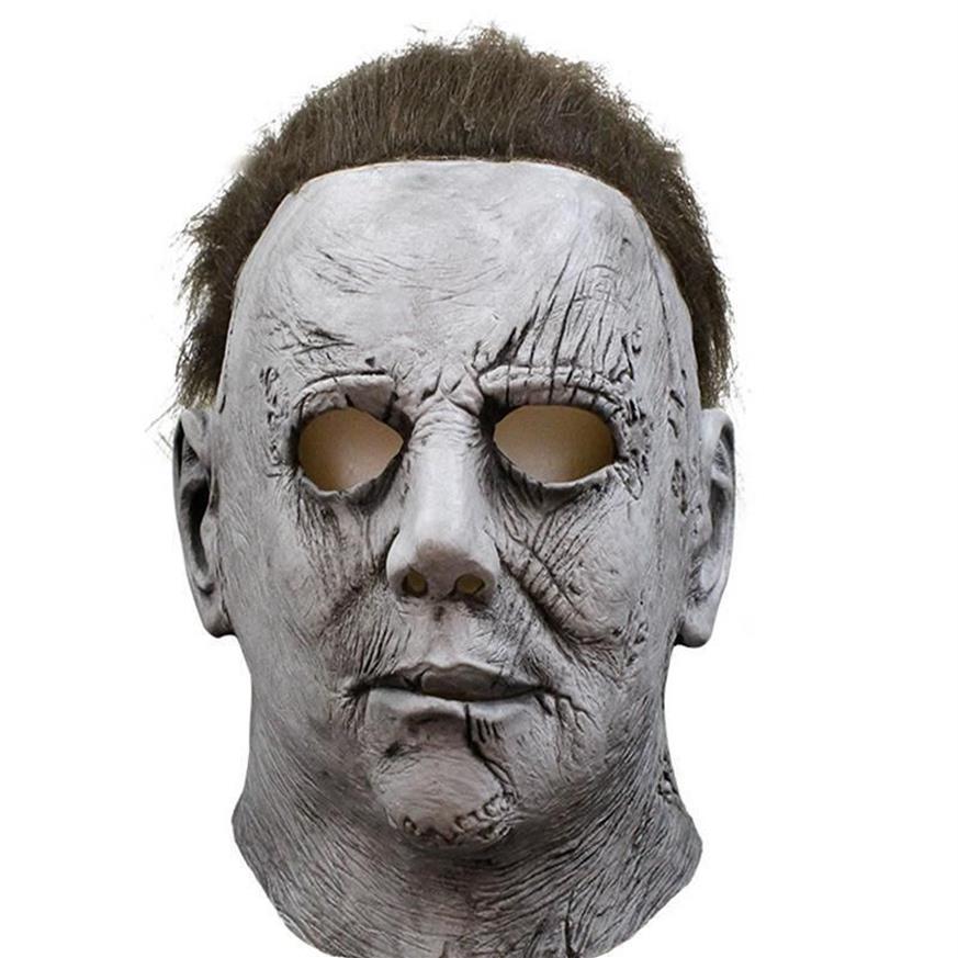 Korku Mascara Myers Masques Maski Effrayant Mascarade NICHAEL Halloween Cosplay Party Masque Maskesi Realista Latex Mascaras Masque De jl303y