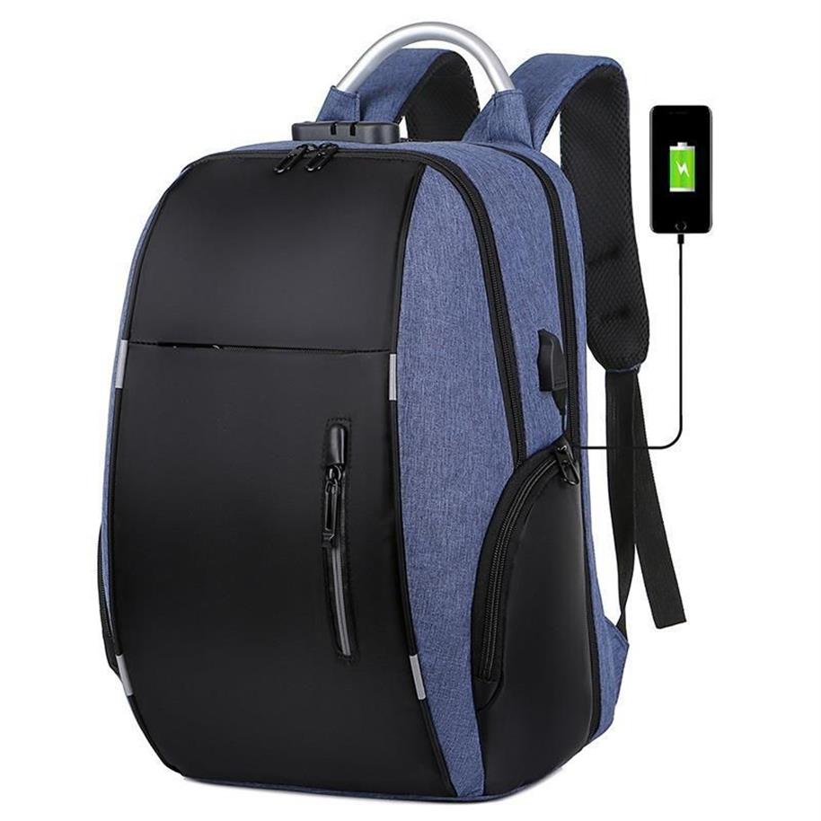 zaino casual uomini anti-ladose 22L USB Travel Bagpack 15 6 pollici di laptop uomini uomini d'affari impermeabili studenti-outdoor Student Schoolbag316K