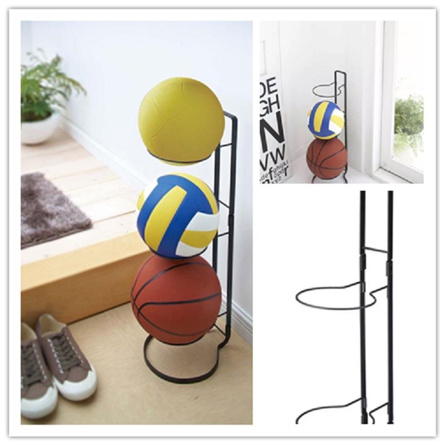 Creatieve Basketbal Rack Ruimtebesparend Praktische Bal Rack Basketbal Houder Tonen Plank Metalen Stand Ondersteuning T200413198S