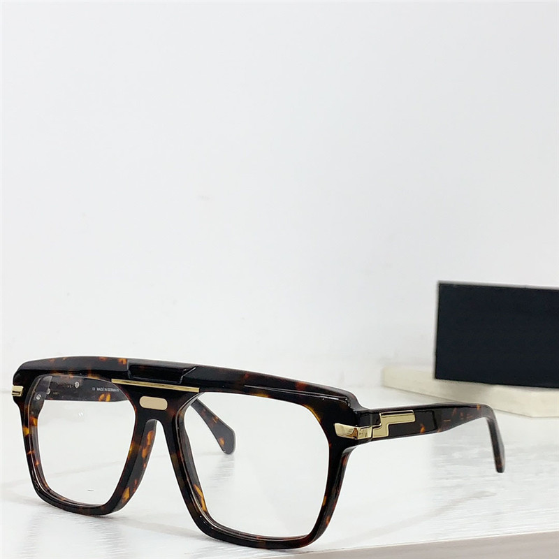 Nouveau design de mode hommes lunettes optiques 8040 forme carrée cadre de planche pilote avant-gardiste et style généreux lunettes transparentes haut de gamme