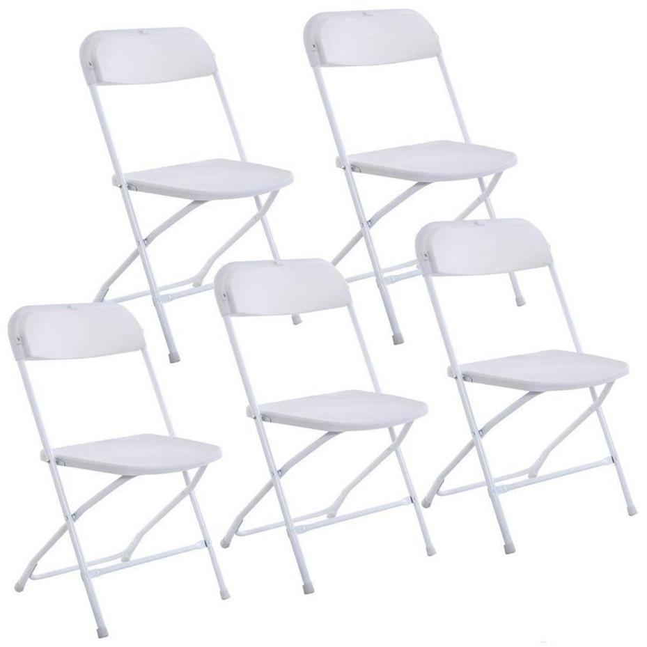 새로운 플라스틱 접이식 의자 웨딩 파티 이벤트 이벤트 의자 상업 흰색 GYQ2492