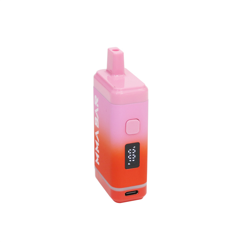 Batteria ricaricabile Mod scatola di sigarette MMA BAR E con schermo Preriscaldamento a tensione variabile VV 510 Cartucce olio denso Vape da 0,5 / 0,8 / 1,0 ml