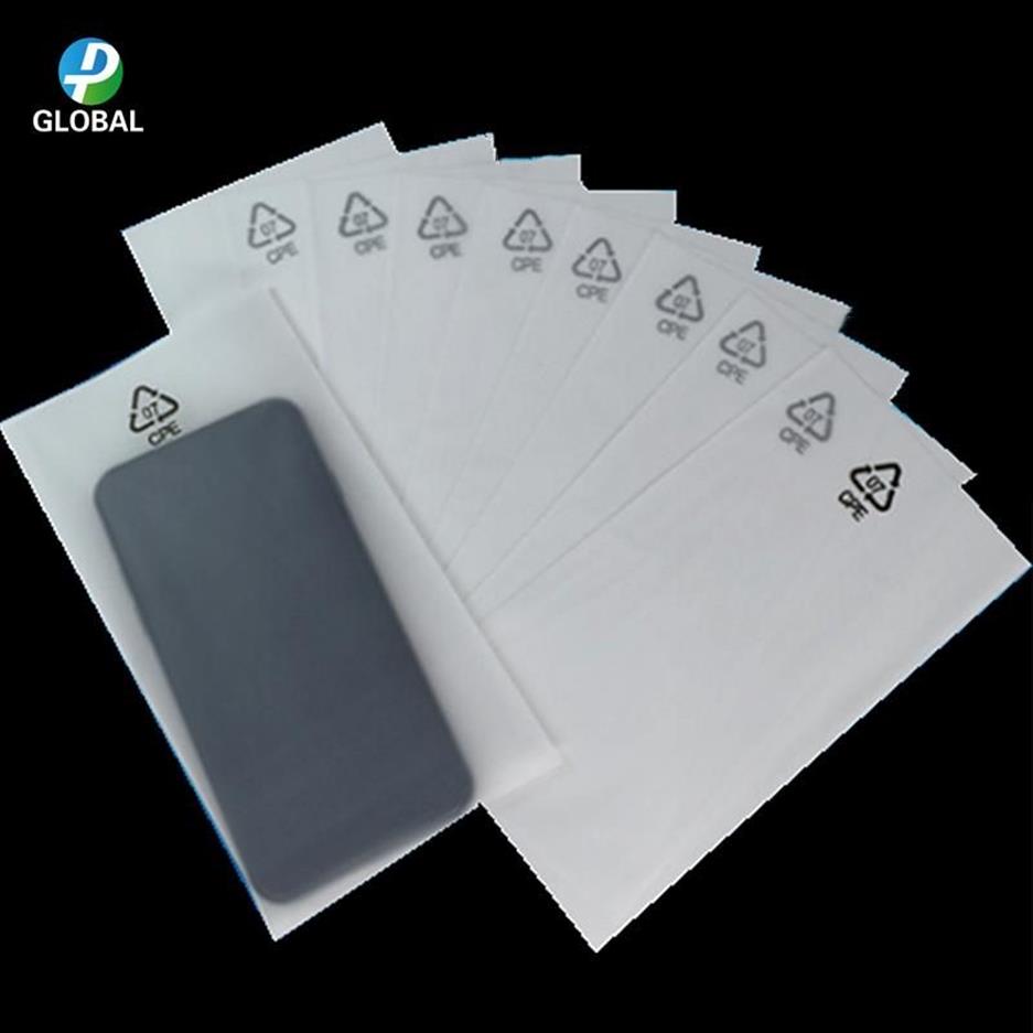 DP givré ouvert haut CPE impression pochettes d'emballage en plastique téléphone portable produit électronique numérique sacs de batterie Storage3549