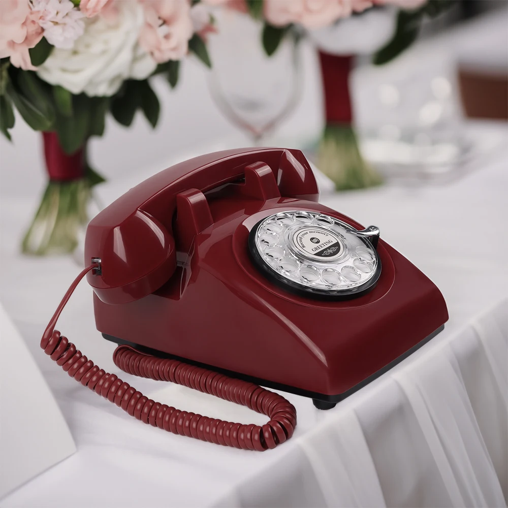 Livre d'or Audio de mariage, vente d'usine, téléphone pour cabine téléphonique, enregistreur vocal, téléphone Vintage, livre d'or Audio