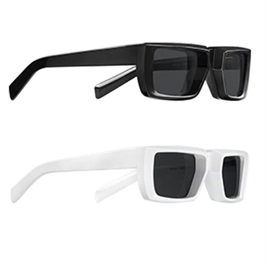 Runway-Sonnenbrille für Herren und Damen, SPR 24Y, Schwarz und Weiß, klassisch, konvex, stereoskopisch, dicker Rahmen, Sommerstil, lässig, Strandurlaub, A249S