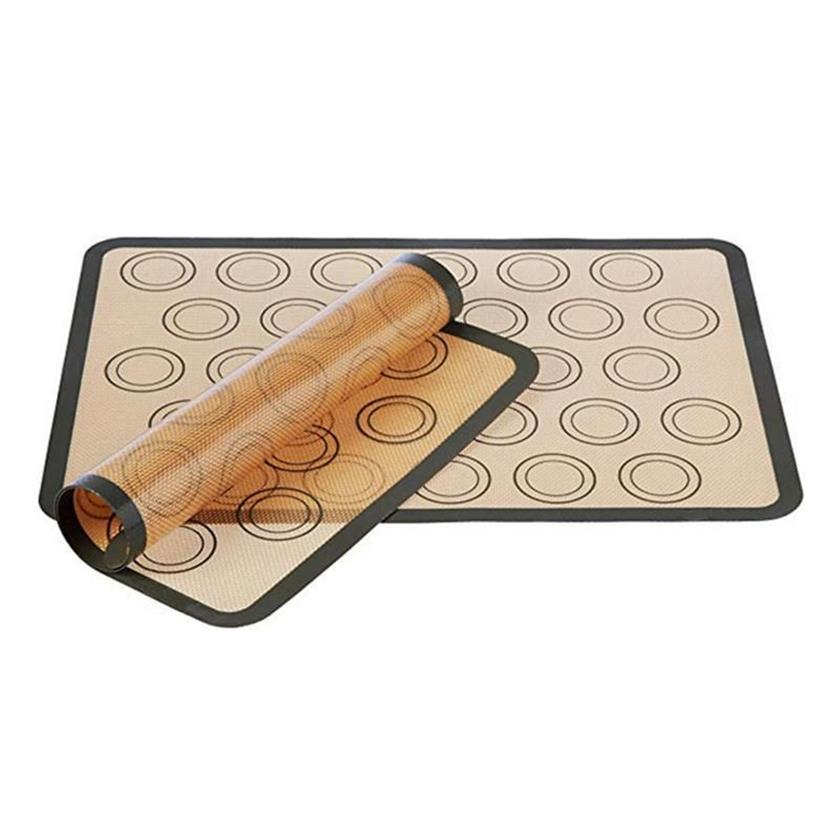 Tapis de cuisson en Silicone antiadhésif, outils de pâtisserie, pâte à rouler de grande taille pour gâteau, biscuits, Macaron, cuisine Y200612240g