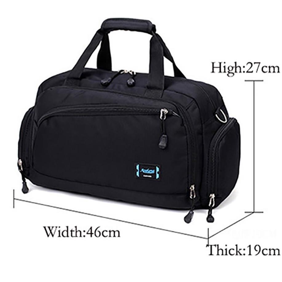 Gimnasio Hombres Deportes Fitness Pack Cilindro Un hombro Bolsa deportiva Bolsos de mujer Bolsas de viaje Nylon Bolso impermeable Paquete C19275u