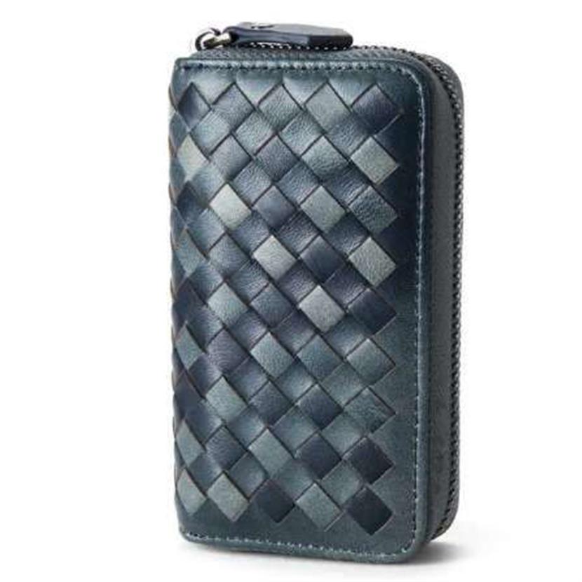 Otherchic echte Lederauto-Key-Brieftaschen Männer Schlüsselhalter Haushälterin Keys Organisator Frauen Schlüsselbund Cover Car Key Case 7N03-57200i