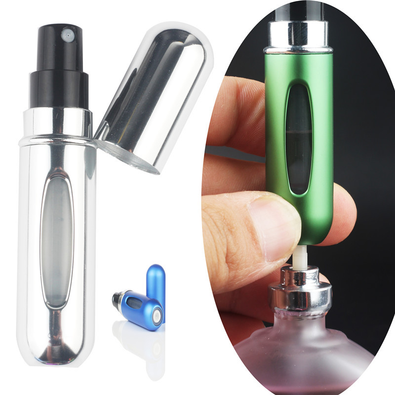 5ml Parfüm Yeniden Doldurma Şişesi Taşınabilir Mini Doldurulabilir Sprey Kavan Koku Pompası Boş Kozmetik Kaplar Seyahat Aracı İçin Atomizer