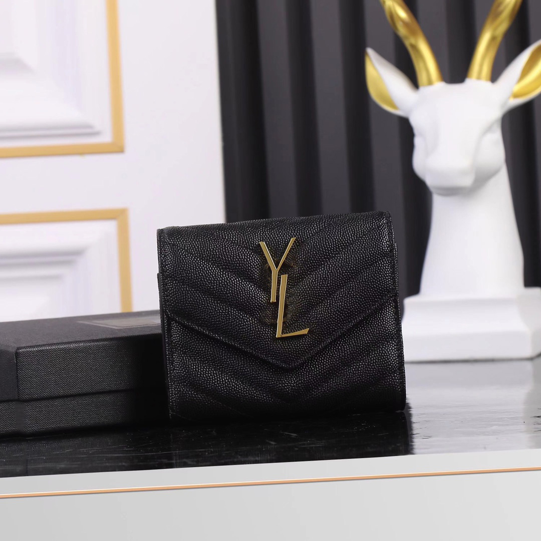 Berömd designer Luxury Coin Purse Card Holder Genuineleather Flip Envelope Bag Casual Women Liten Square Bag Shortwallet With Box