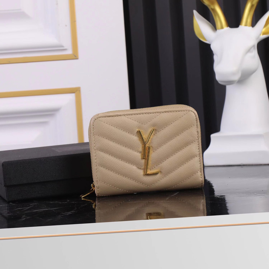 Berömd designer Luxury Coin Purse Card Holder Genuineleather Flip Envelope Bag Casual Women Liten Square Bag Shortwallet With Box